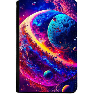 Solar System Leather Passport Holder