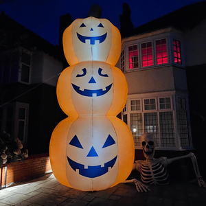 LED Inflatable Stacked Pumpkin Halloween Decoration