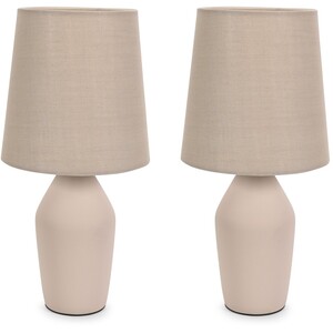 Arlo Set of 2 Ceramic Table Lamps with Tapered Shade