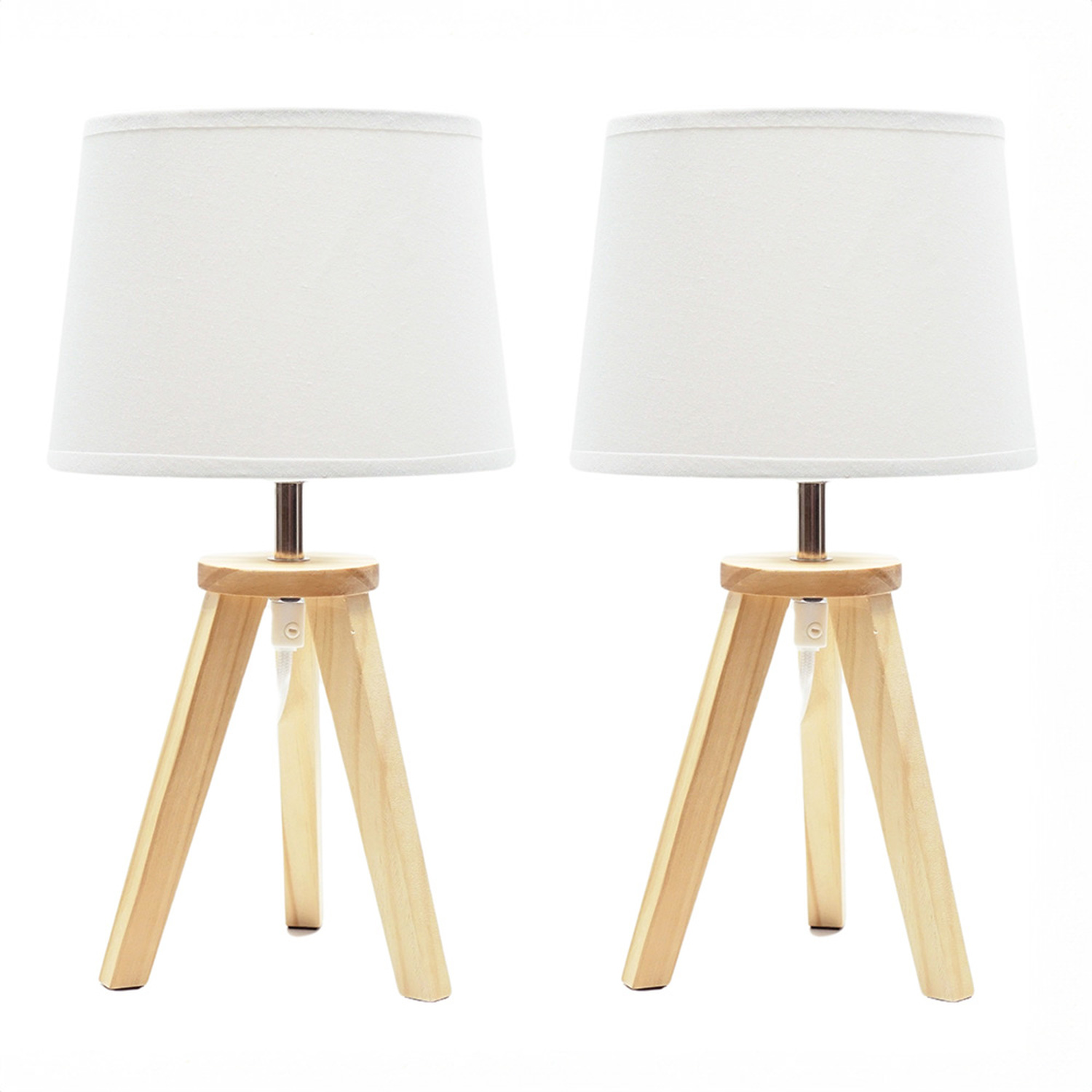 Jackson Pair Tripod Table Lamp - Natural / Bulbs Included