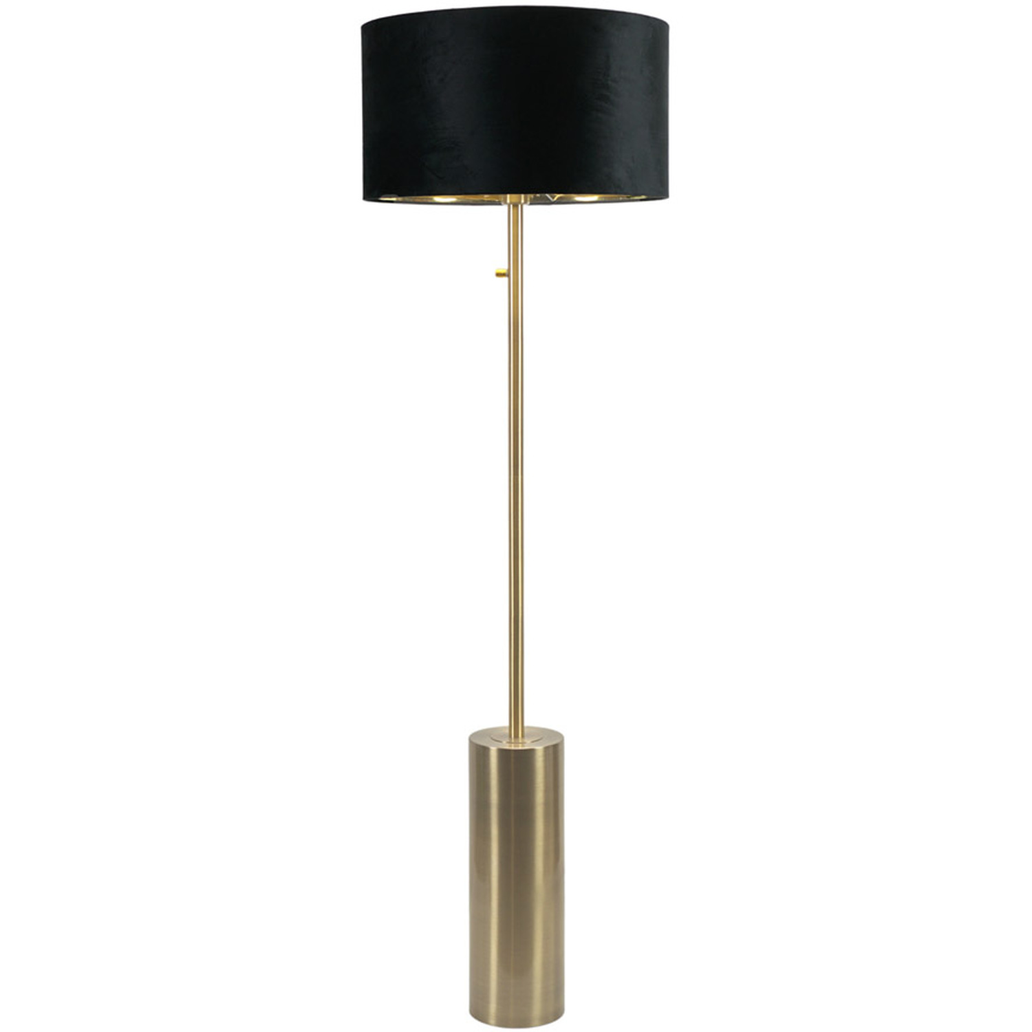 Image of Lexy Brass Dimmable Floor Lamp with&hellip;
