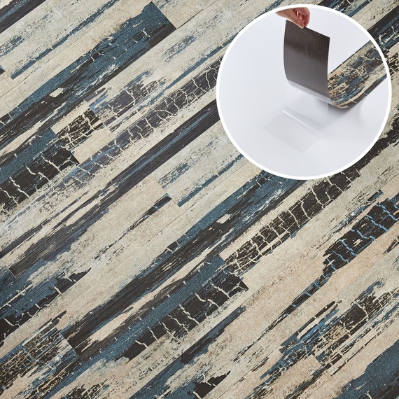 Self Adhesive Floor Planks Vinyl Flooring Peel and Stick Floor Tiles Wood Effect