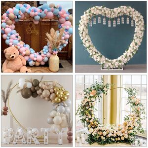 Dual Heart Shape Arch Stand