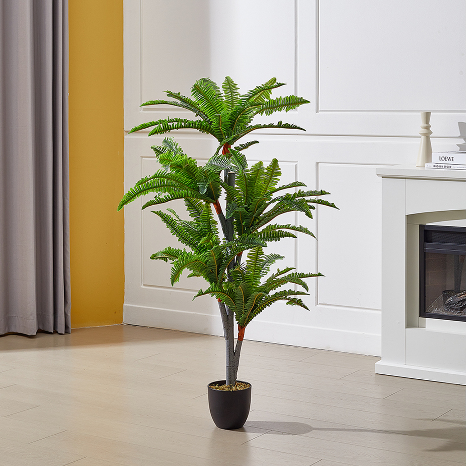 Lifeideas Decorative Artificial Persian Grass With Pot - Green / 135Cm