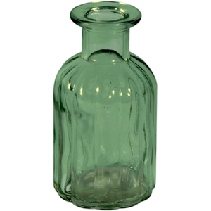 Green Glass Bud Vase