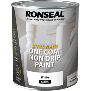 Ronseal Stays White One Coat Paint Gloss