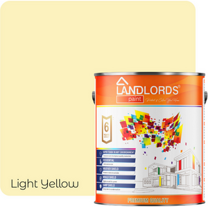 Light Yellow / 1l Landlord's Paint Matt Paint Smooth Matt Finish for Walls and Ceilings shot 8372571