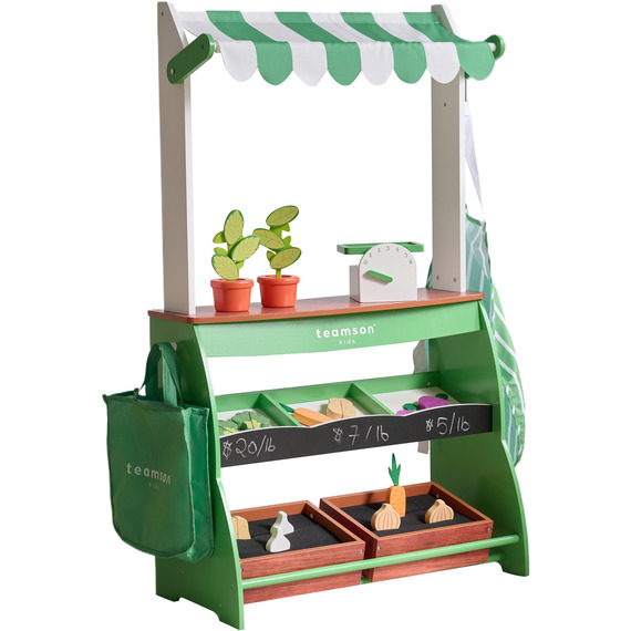 Childrens Shop Playset Farmers Market Stand Roleplay Set
