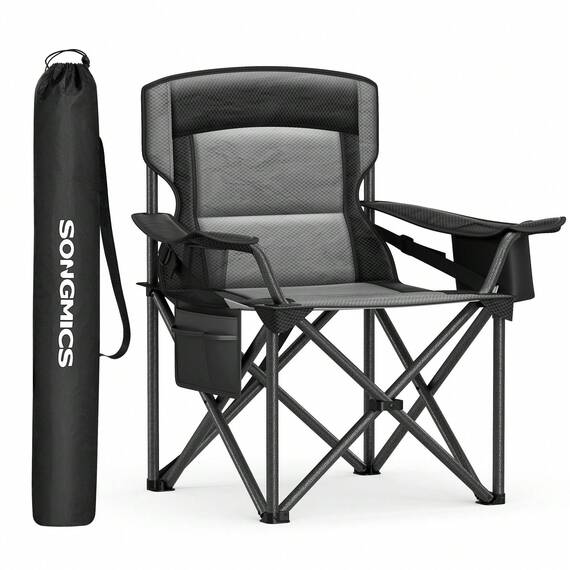 SONGMICS  Folding Camping Chair with Cup Holder