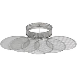5-Filter Garden Riddle Sieve 30cm Stainless Steel Mesh Soil Sifter
