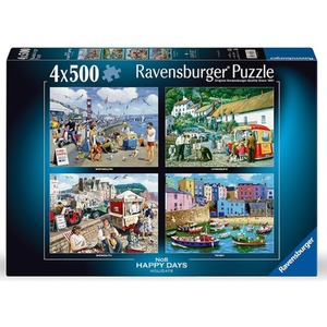 Happy Days Holidays Puzzles 4 x 500 Piece Jigsaw Puzzles