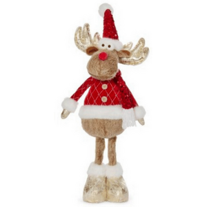 Standing Plush Blitzen Christmas Reindeer
