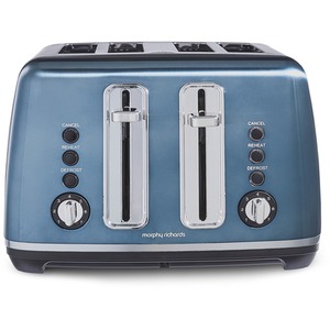 Morphy Richards 4-Slice Toaster Accents Metallic Blue