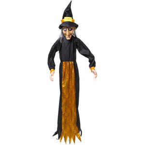 Lifeideas Halloween Sound Control Glowing Hanging Witch