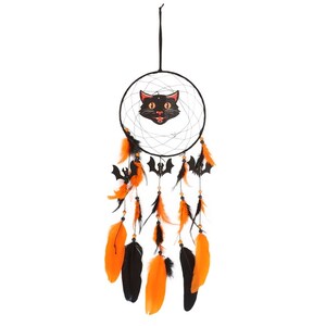 Halloween Black Cat Dreamcatcher Decor