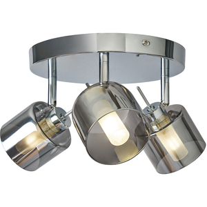Peggi 3 Light Spotlight Plate with Smoke Shades