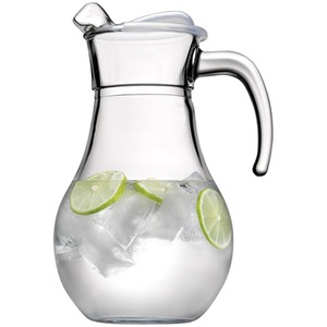 Large Glass Jug Water Juice Cocktails Carafe Pitcher Decanter Lid