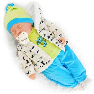 Sleeping Baby Boy with Sounds Dummy Seabiscuit