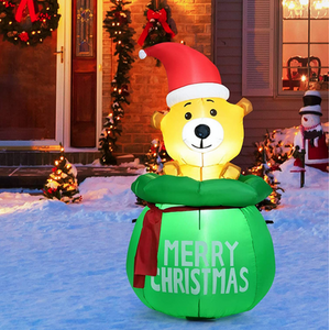Inflatable LED Christmas Cute Bear
