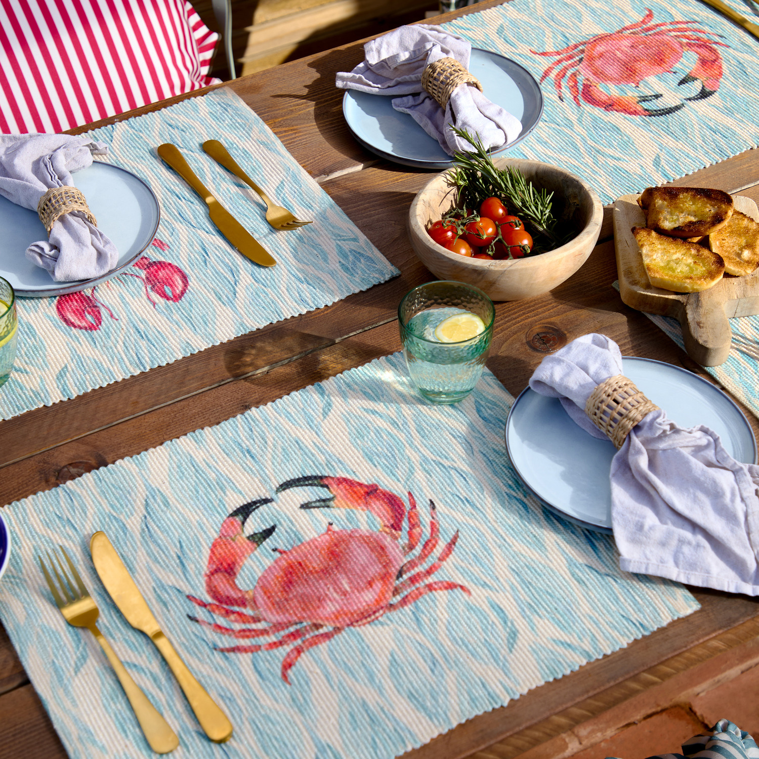 Image of Abersoch Set of 4 Indoor-Outdoor Placemats&hellip;