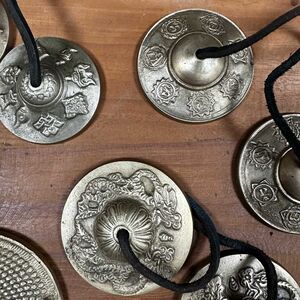 Tibetan Tingsha Seven Charkra approx 7cm Gold