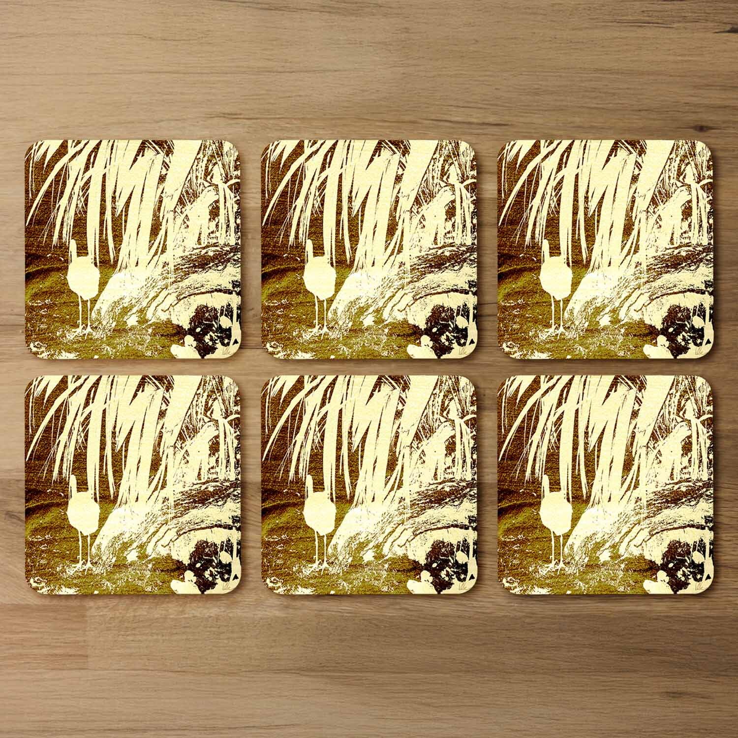 Pretty Bird Coaster - Gold