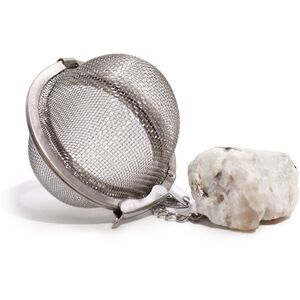 Raw Crystal Gemstone Tea Strainer Rainbow Moonstone