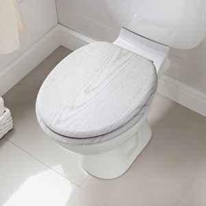 White Wooden Toilet Seat