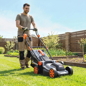 Outsunny 18V Cordless Lawnmower with 2 x 4Ah Batteries