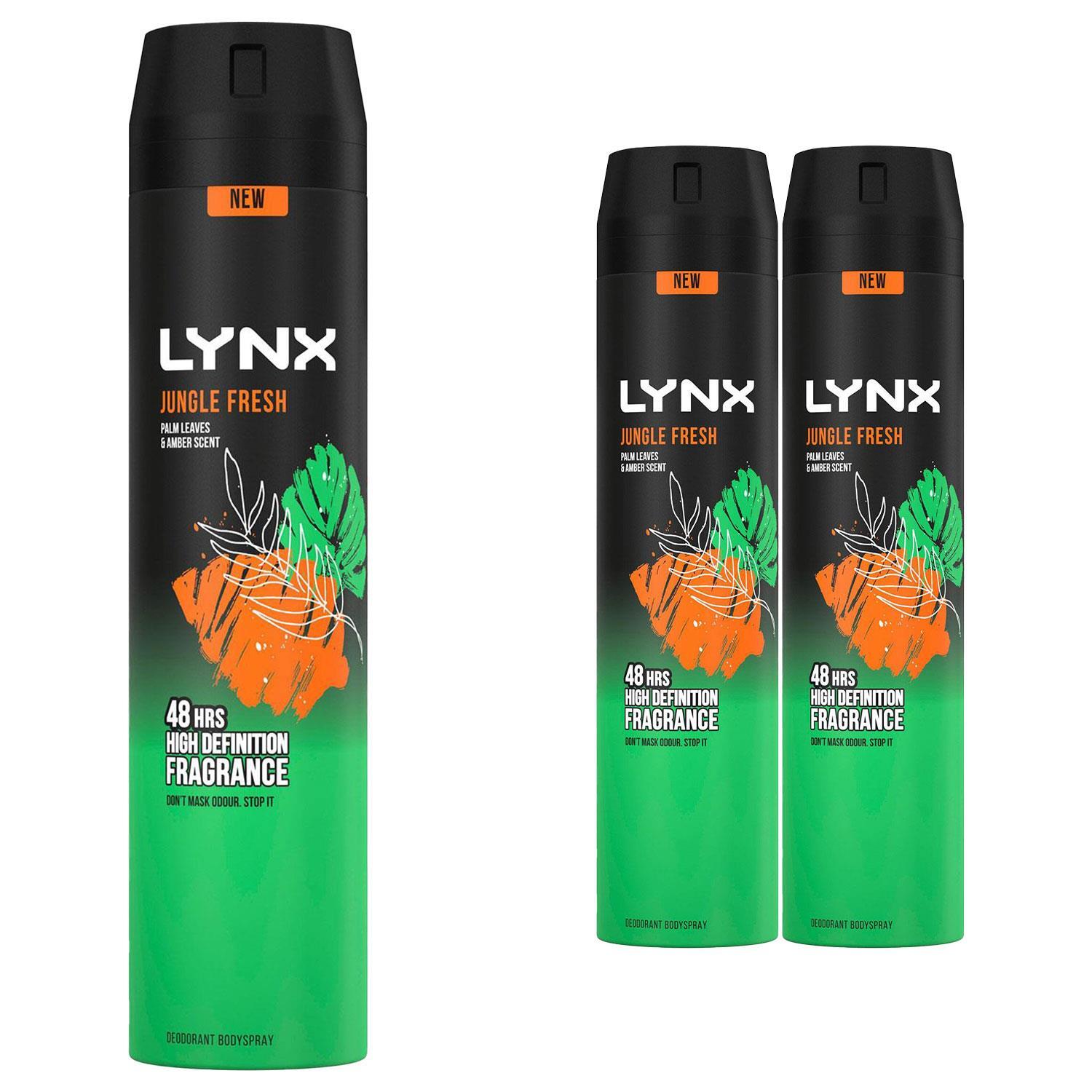 Lynx Jungle Fresh Body Spray 48H Deodorant 250ml - Image 4