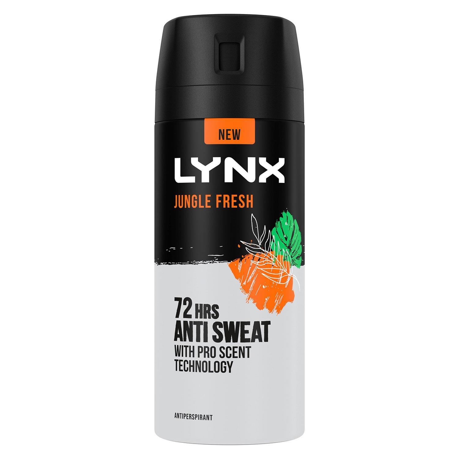 Lynx Jungle Fresh 72H Anti Perspirant Body Spray For Men, 6X150ml - Image 14