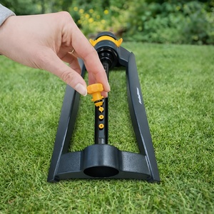 SolaDirect Oscillating Lawn Sprinkler with Hose Connector and Nozzle Cleaning