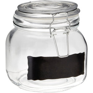 Grocer 900ml Glass Storage Jar with Clip Top Lid