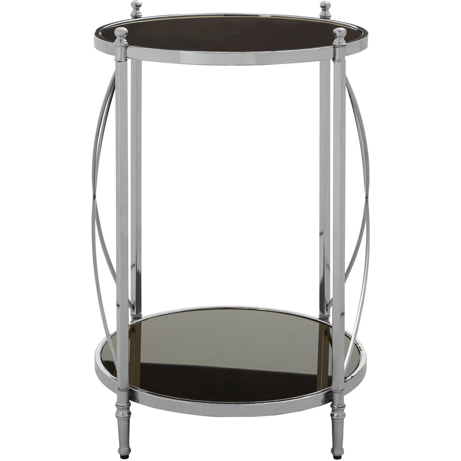 Hoffmann Round Side Table - Silver