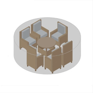 Mediu Round Dining Set Protective Cover