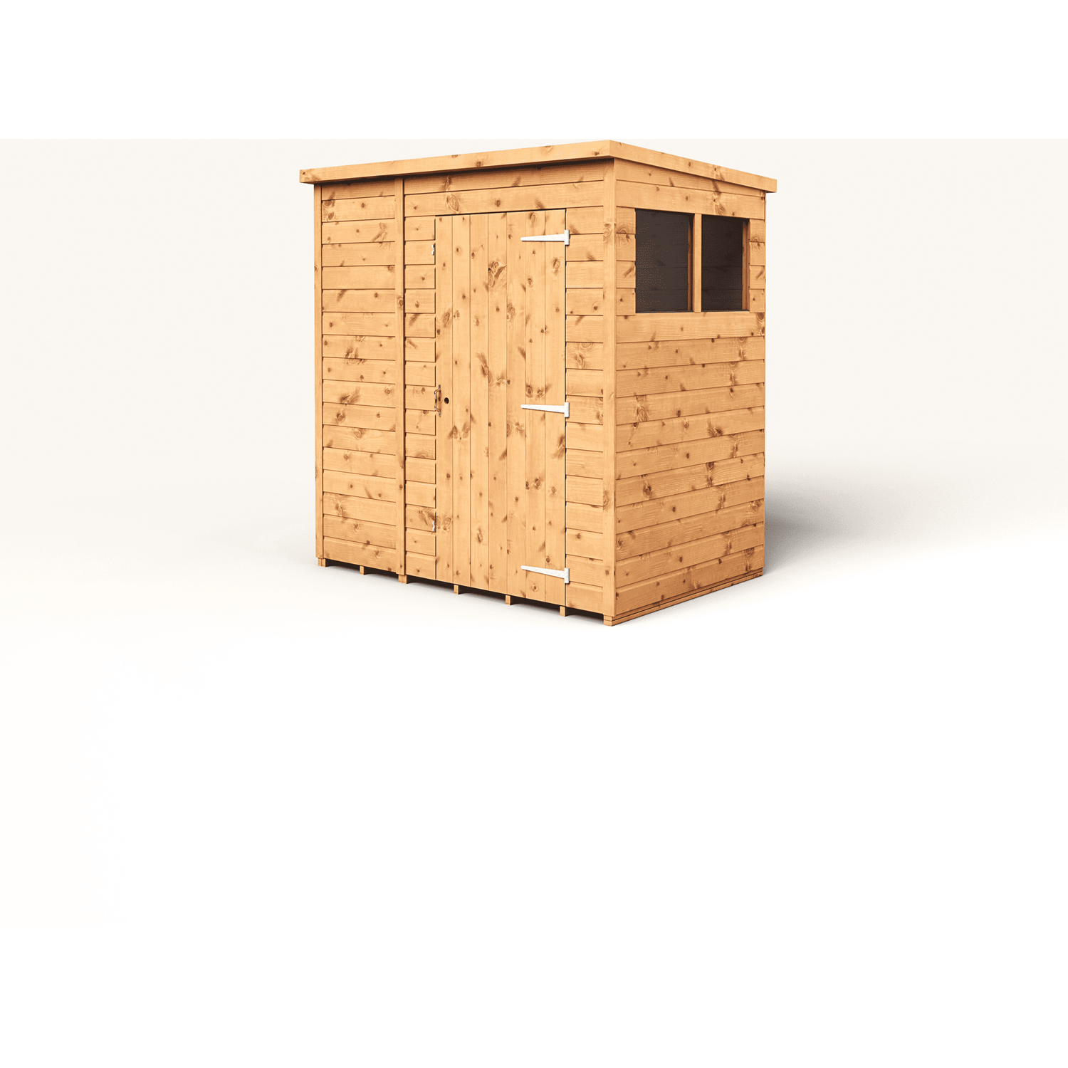 Empire Sheds 6 x 4ft Tongue and Groove Pent Garden Shed - Brown - Image 4