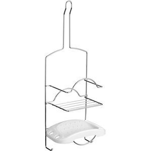 Dara 2 Tier White Soap Dish Shower Caddy