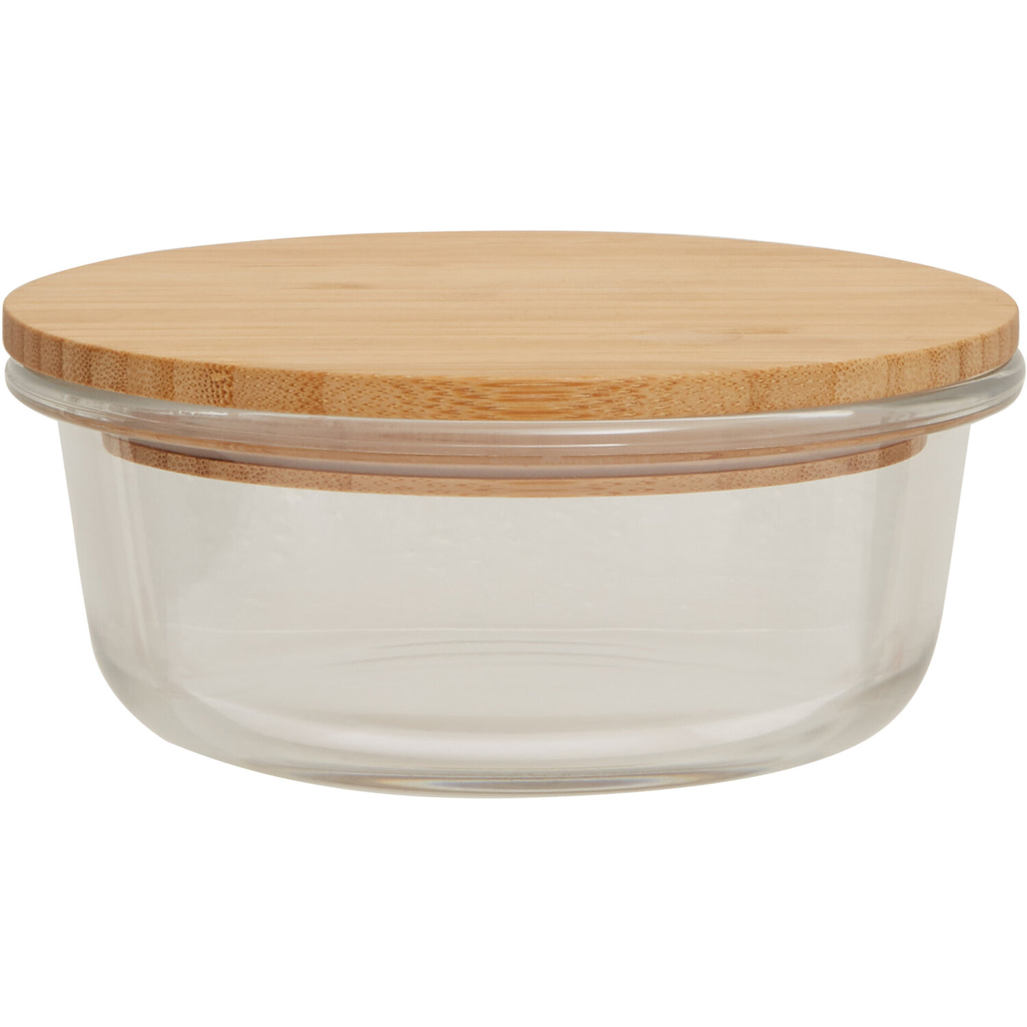 Freska 400ml Glass Container With Bamboo Lid - Transparent