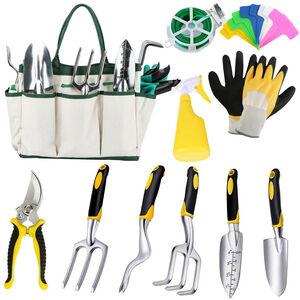 Modern Outdoor Living 11 Piece Garden Tool Set & Oxford Bag - Aluminium Ergonomic Hand Tools