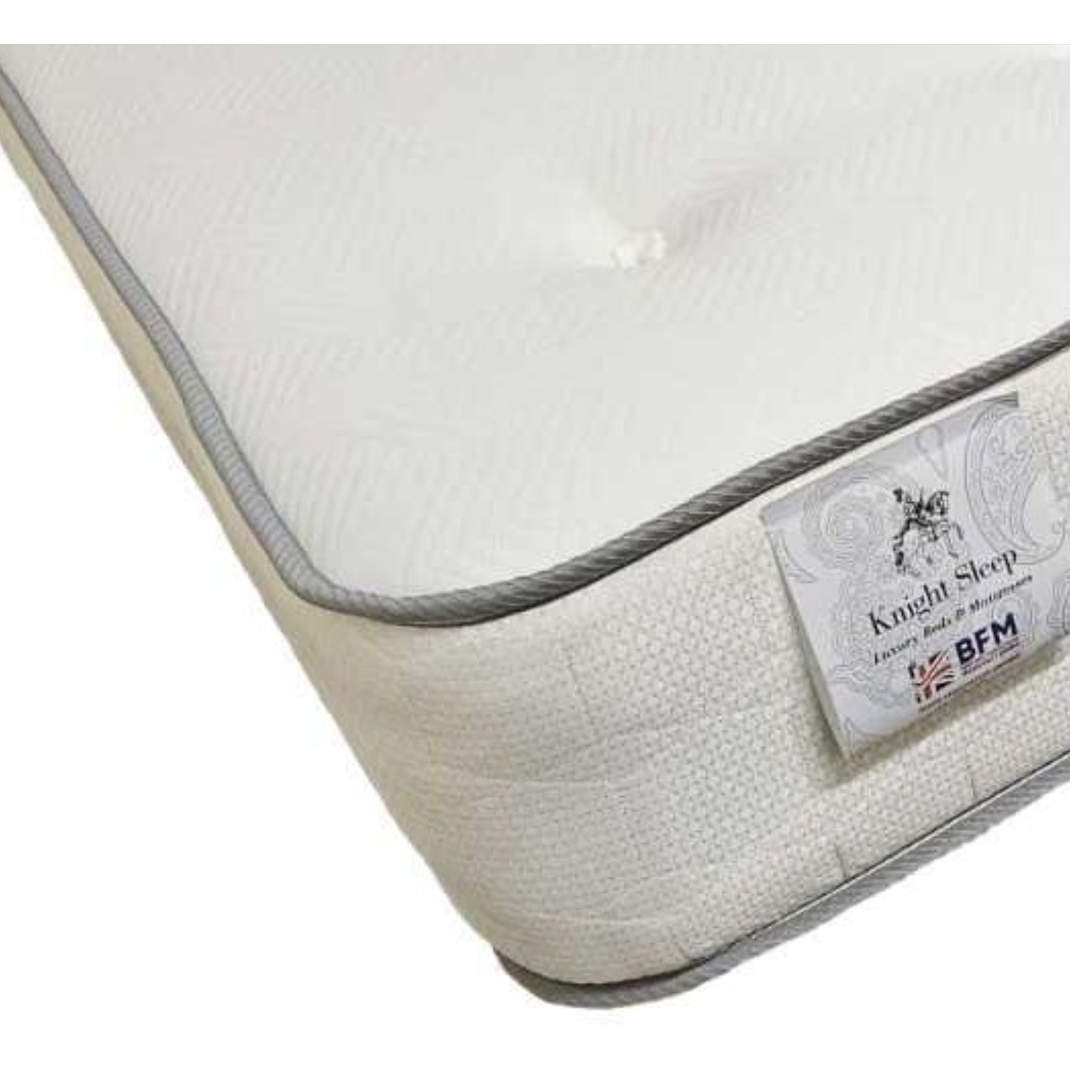 Paris Plush Bed Set With Mattress 2 Drawers Same Side 24 Headboard - Cream Small Double