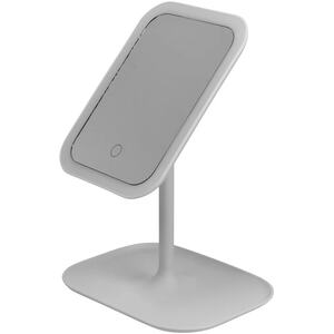 LED Travel Makeup Mirror Free Standing Rectangular - White