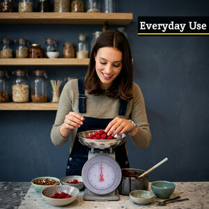 Olivier 5kg Grey Retro Kitchen Scale