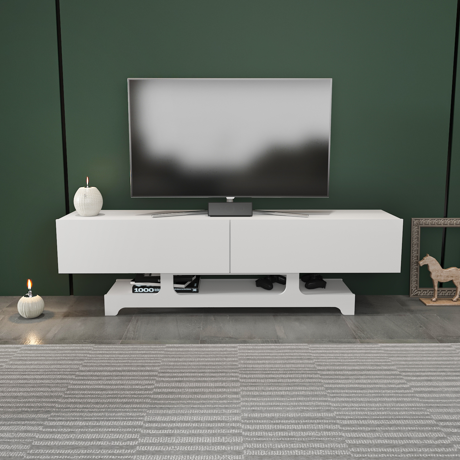 Decorotika Tera Tv Unit - White
