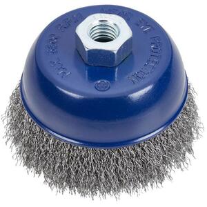 BlueSpot Tools Steel Wire Cup Brush 100mm M14 X 2