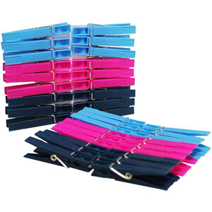 Minky Spring Loaded Plastic Pegs (Pack of 36)