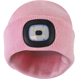 Ladies Led Beanie Hat | Knitted Rechargeable Beanie with Headlamp