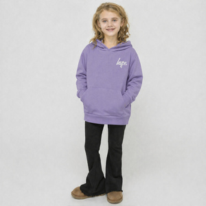 Girls Hoodie Kids Purple Casual Sweatshirt Soft Graphic Back Design
