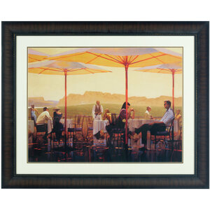 City Framed Winery Terrace Wall Art