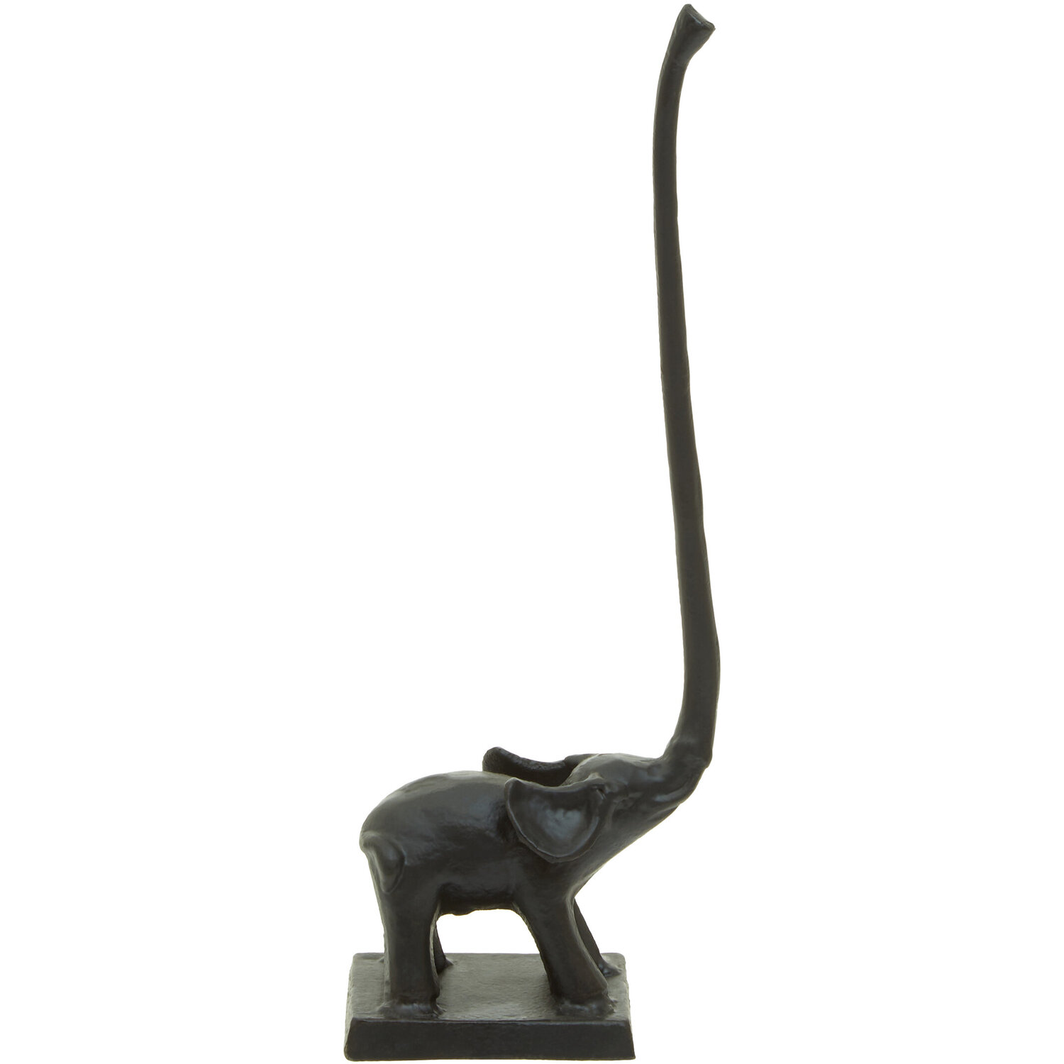 Maison By Premier Fauna Black Finish Elephant Toilet Roll Holder - Black