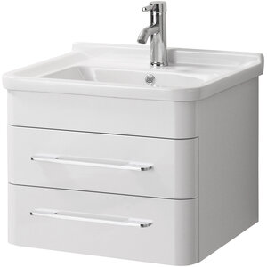 Savannah White Hi Gloss Under Basin 2 Drawer Cabinet